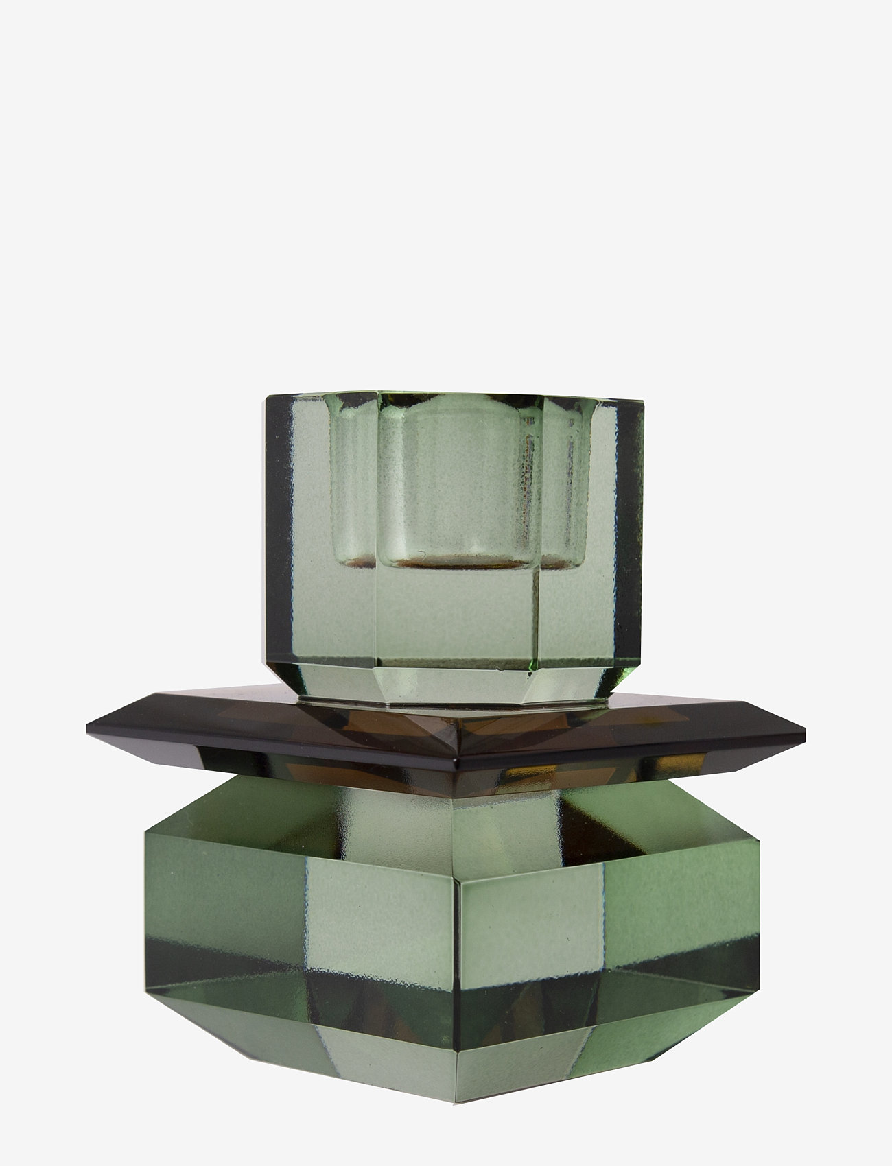 C'est Bon - Crystal candle holder - brown/olive - 1