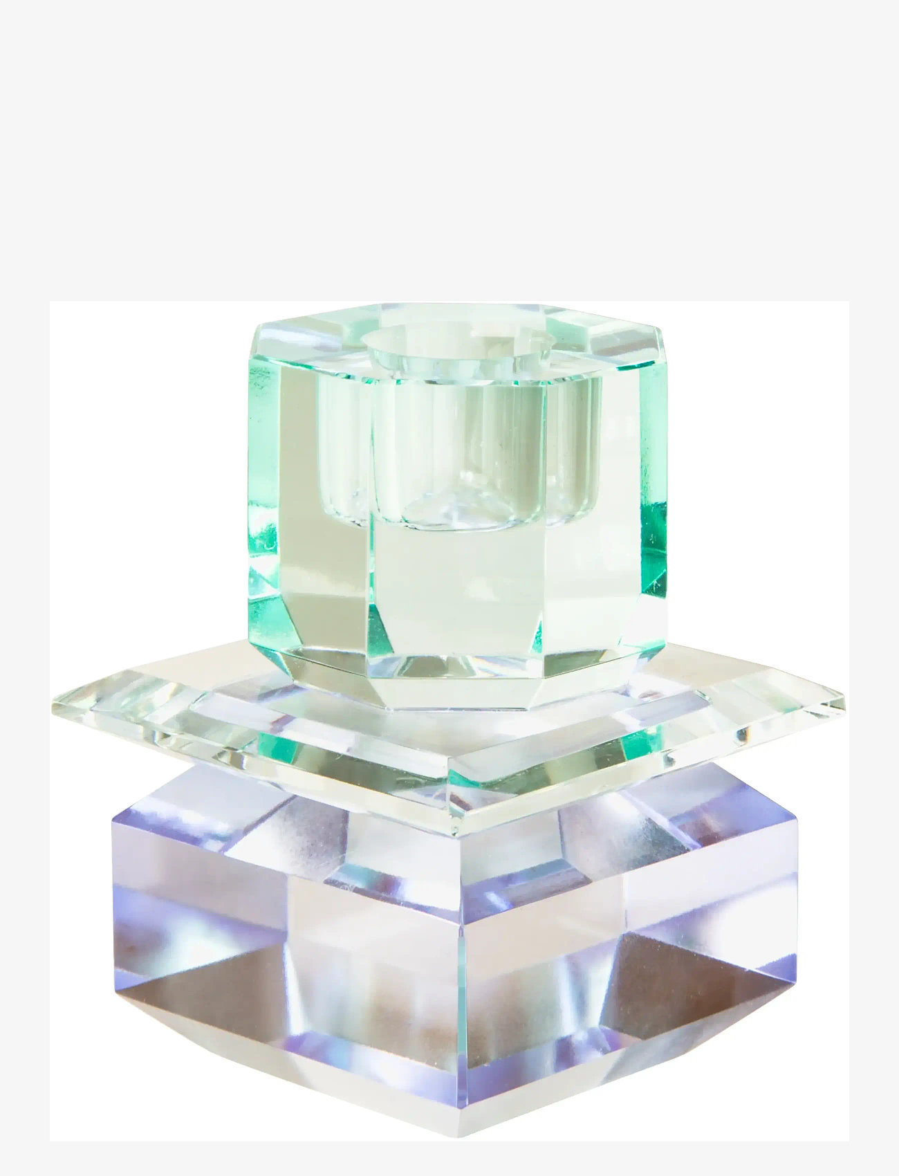 C'est Bon - Crystal candle holder - light mint/blue - 0