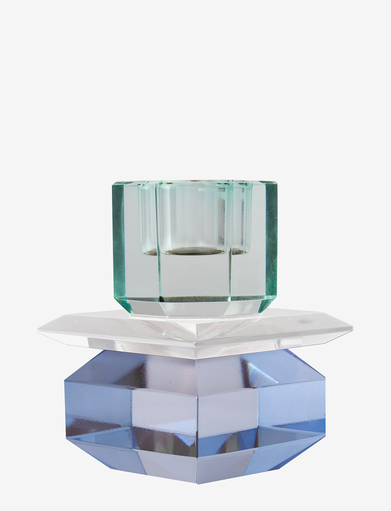 C'est Bon - Crystal candle holder - light mint/blue - 1