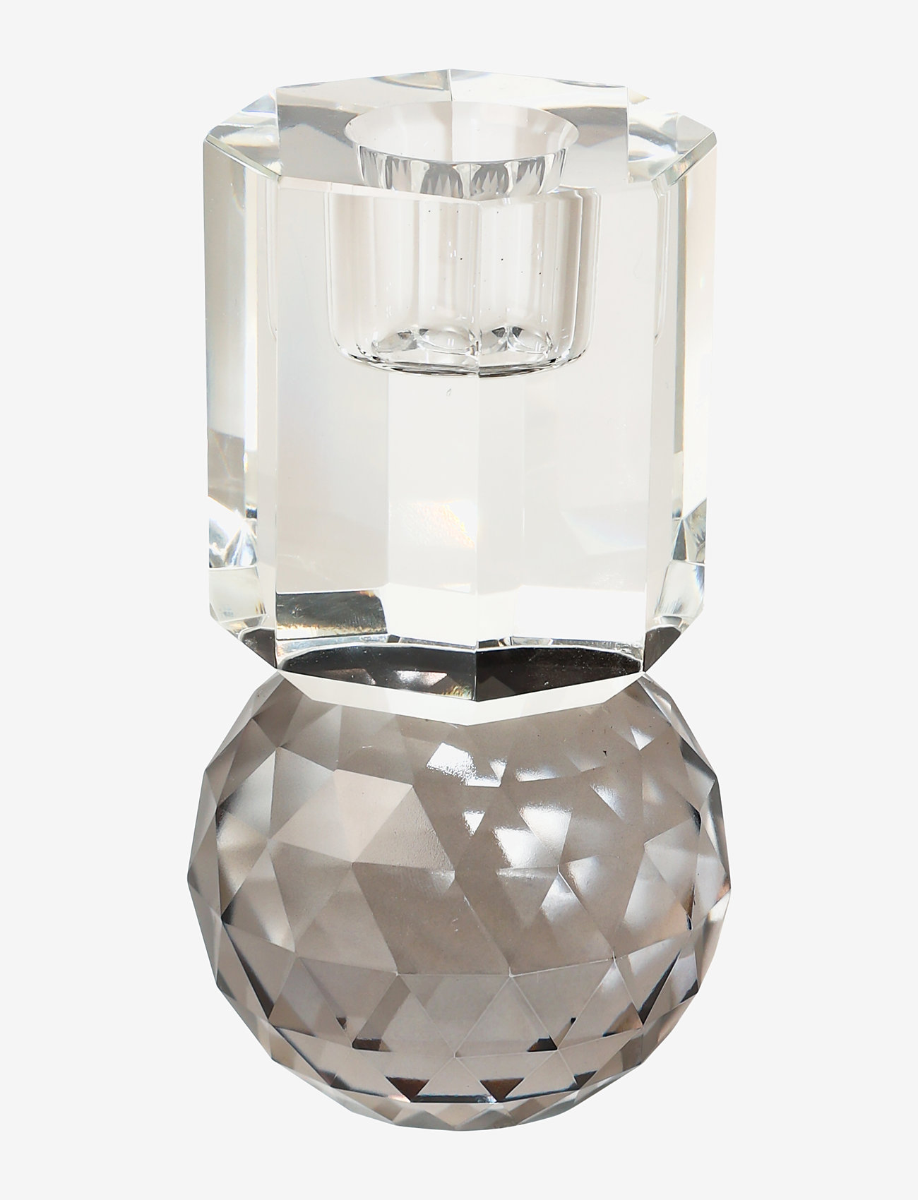 C'est Bon - Krystal lysestage - køb efter pris - grey/clear - 1