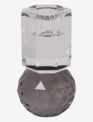 Crystal candle holder - GREY/CLEAR