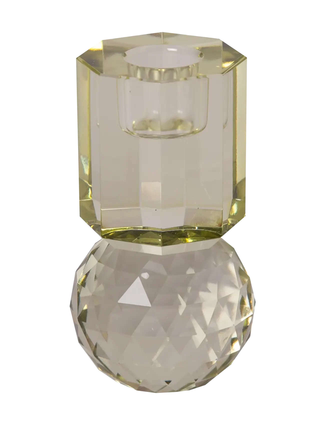 C'est Bon - Crystal candle holder - köp efter pris - light green - 2