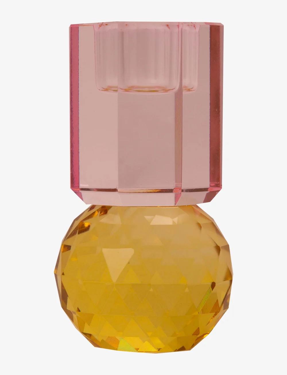C'est Bon - Crystal candle holder - kerzenständer - yellow/pink - 0