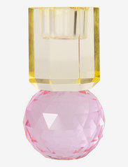 C'est Bon - Crystal candle holder - mažiausios kainos - light yellow/pink - 0