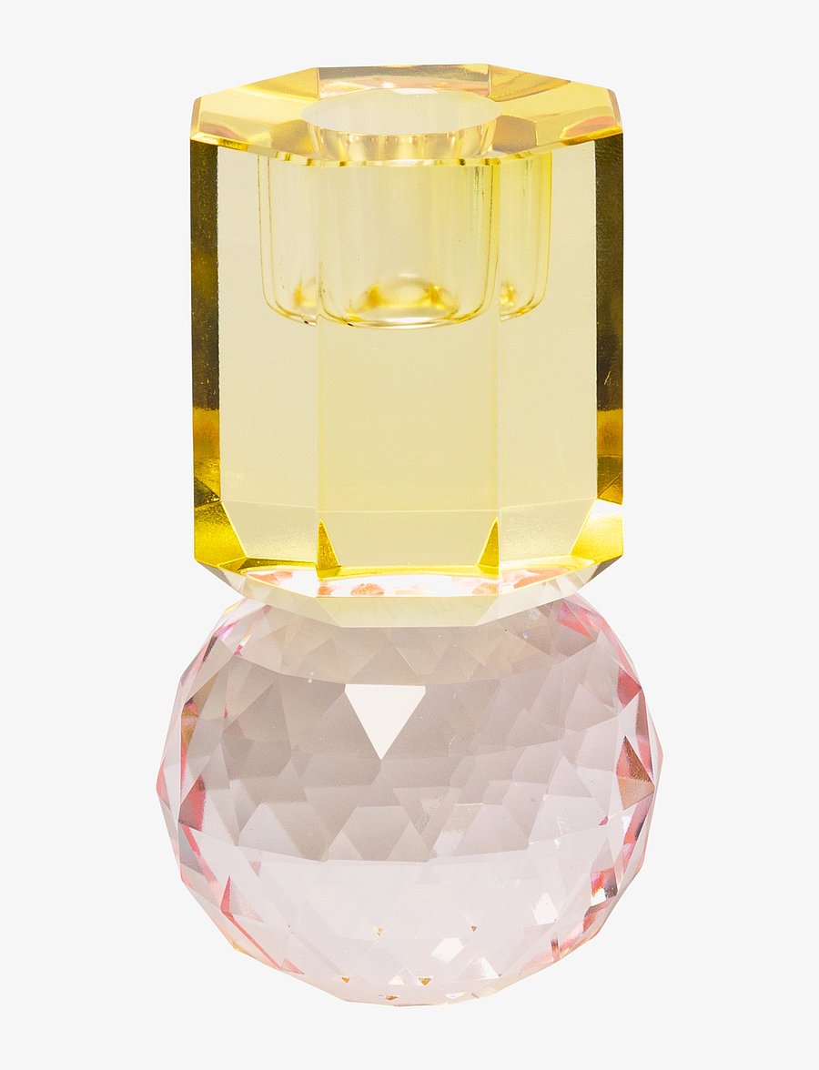 C'est Bon - Crystal candle holder - nach preis einkaufen - light yellow/pink - 1