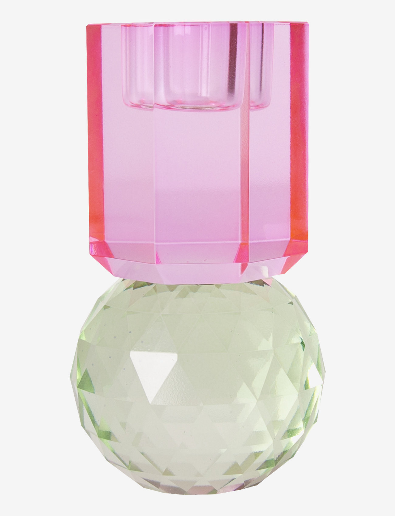 C'est Bon - Crystal candle holder - lägsta priserna - pink/mint - 0