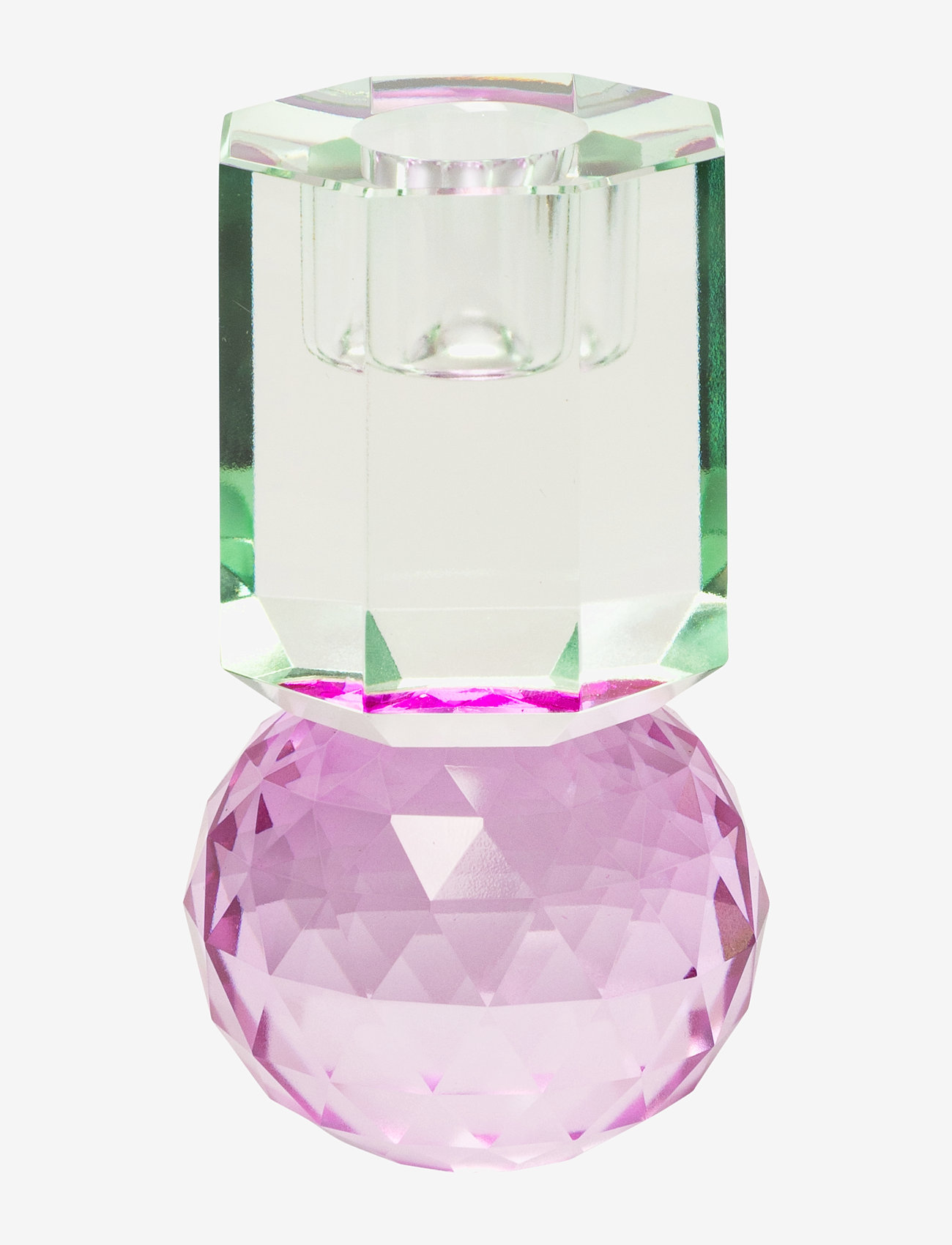 C'est Bon - Crystal candle holder - kupuj według ceny - light mint/violet - 1