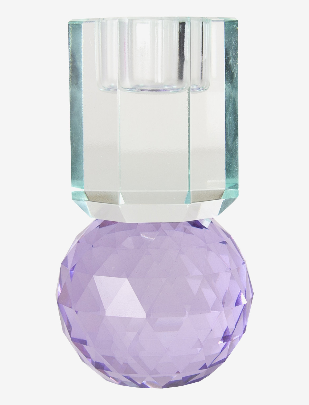 C'est Bon - Crystal candle holder - die niedrigsten preise - light mint/violet - 0