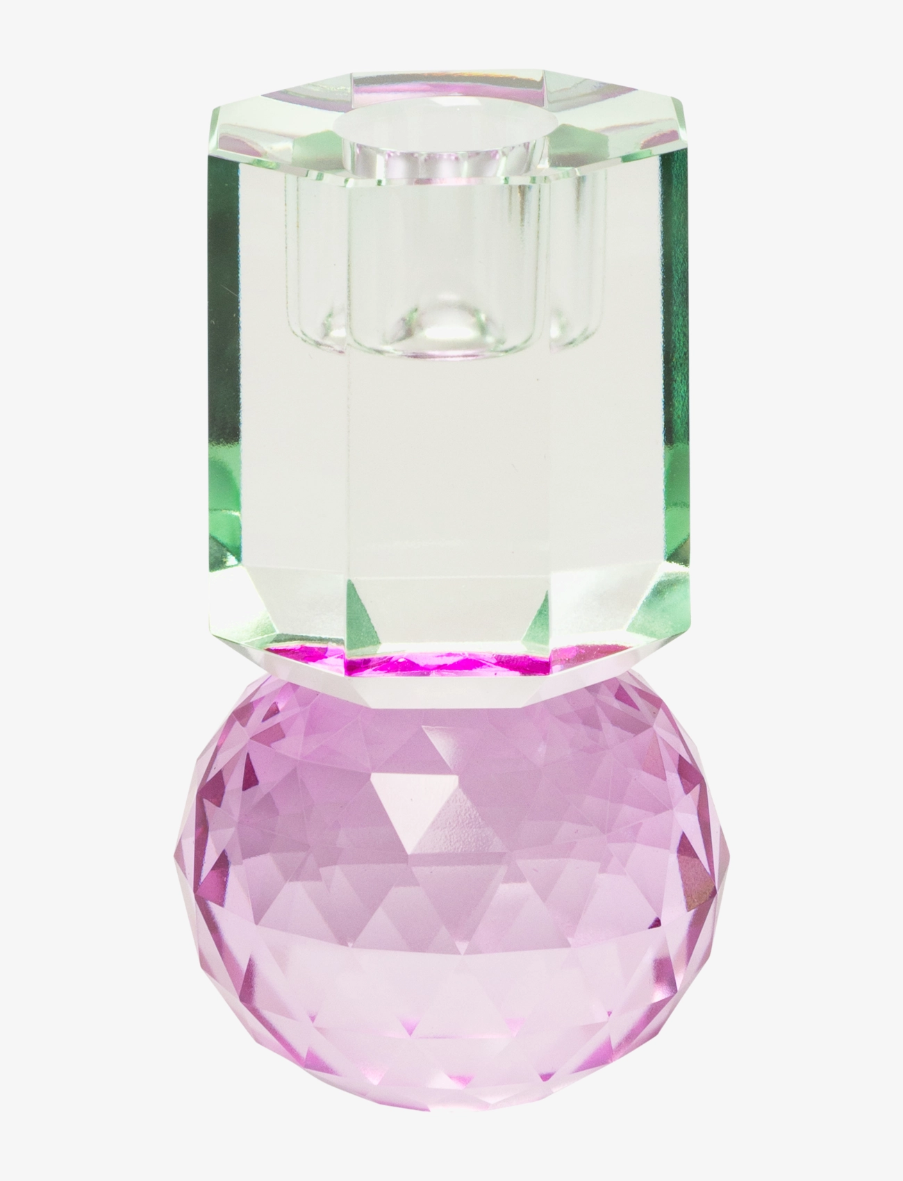 C'est Bon Crystal candle holder - Dekoration - LIGHT MINT/VIOLET / purple