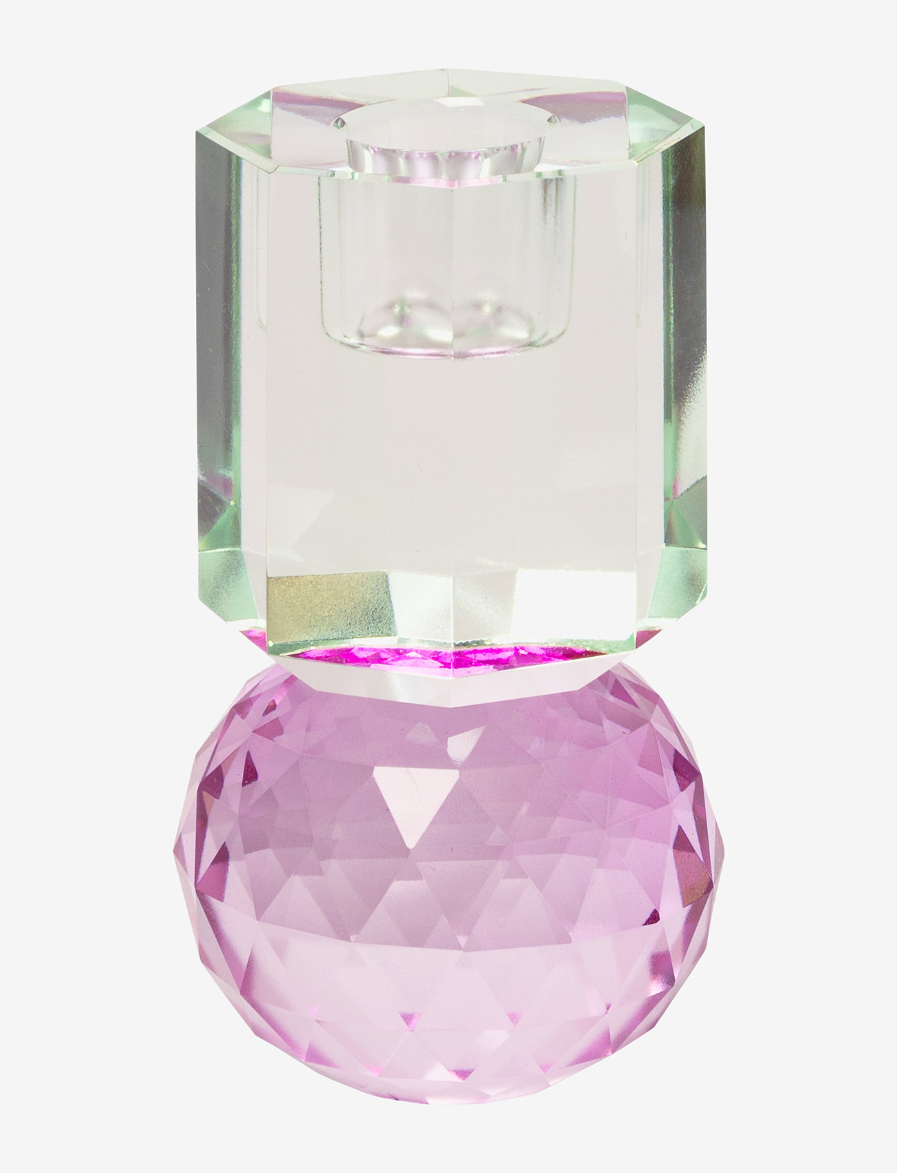 C'est Bon - Crystal candle holder - kupuj według ceny - light mint/violet - 2