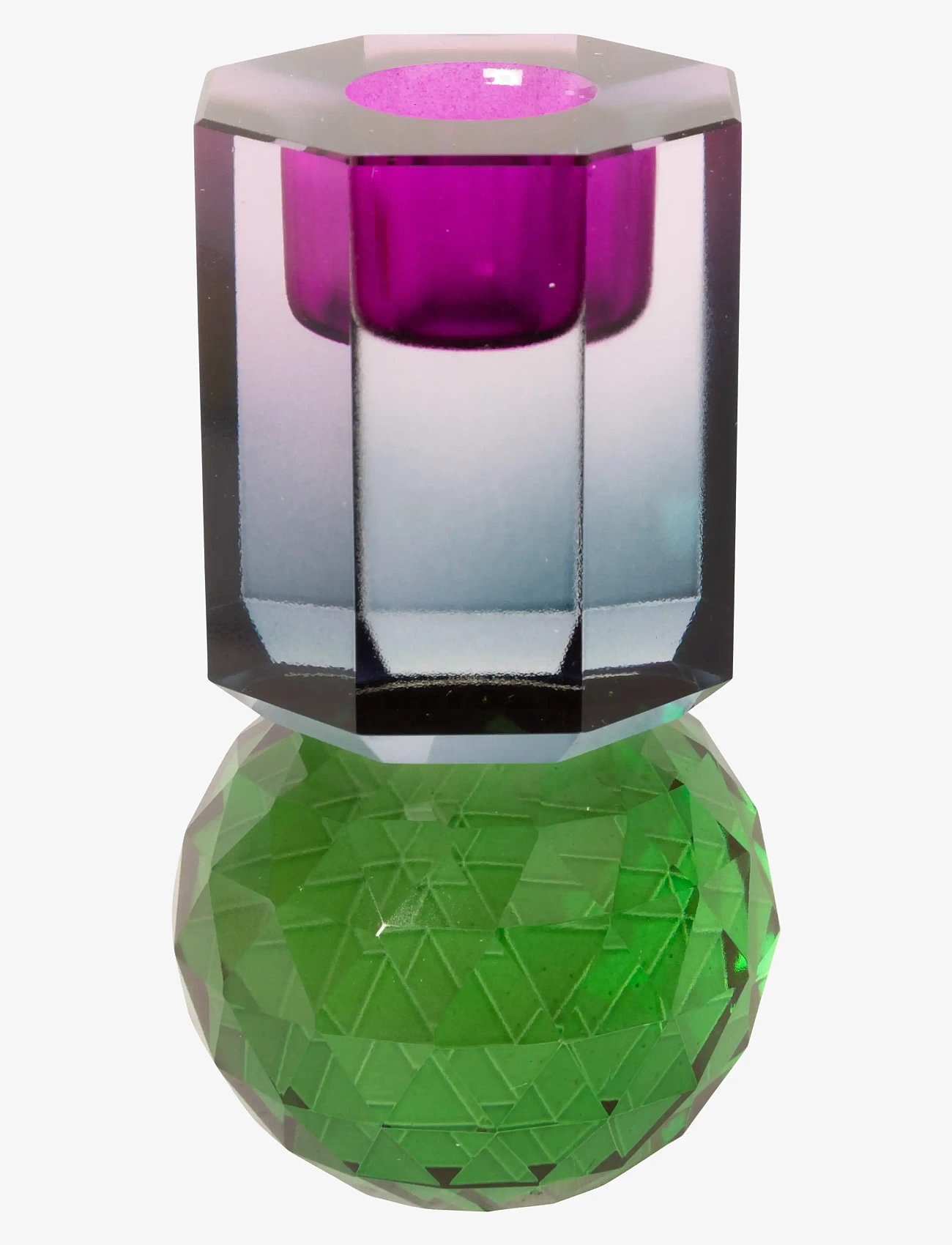 C'est Bon - Crystal candle holder - køb efter pris - green/violet ombre - 0