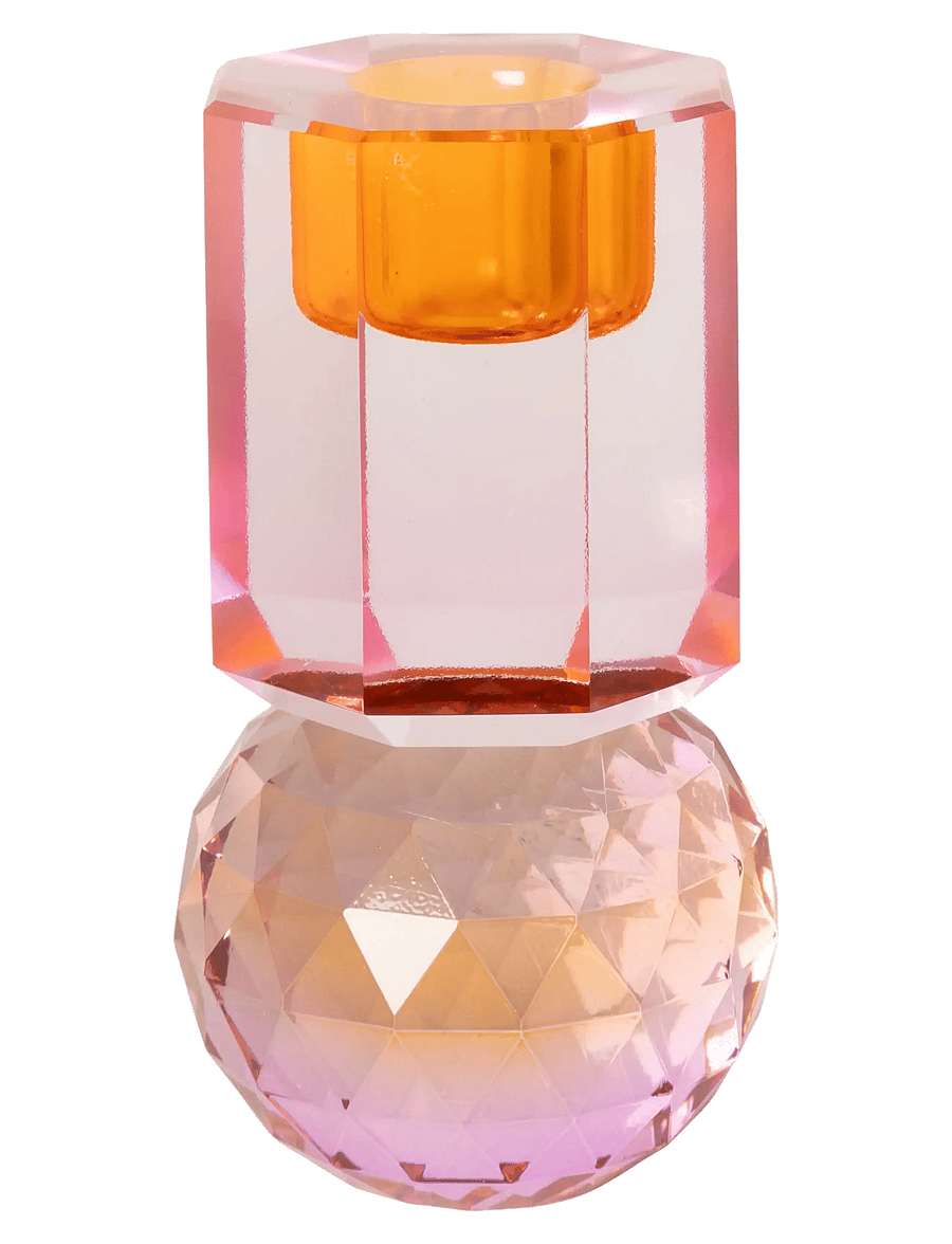 C'est Bon - Crystal candle holder - madalaimad hinnad - yellow ombre/amber - 0