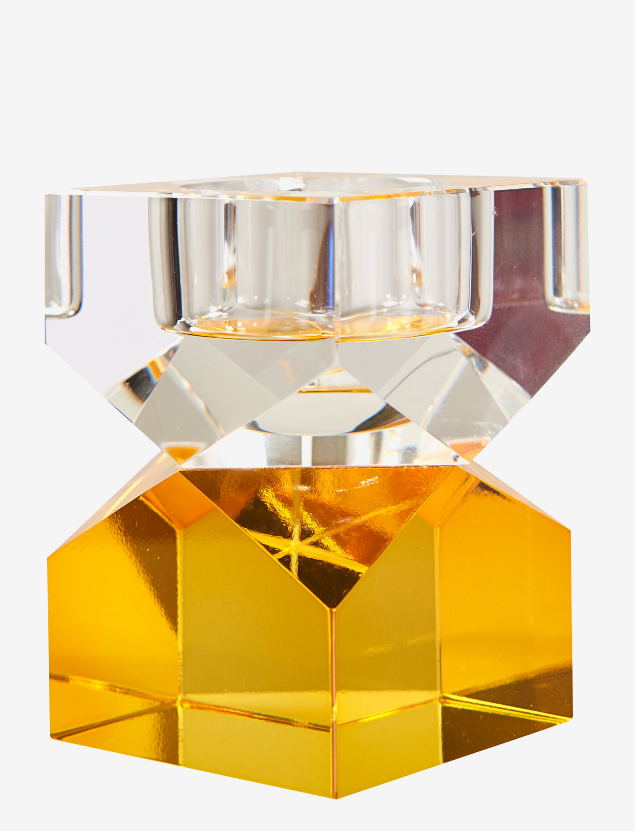 C'est Bon - Crystal candle holder - die niedrigsten preise - yellow/clear - 0