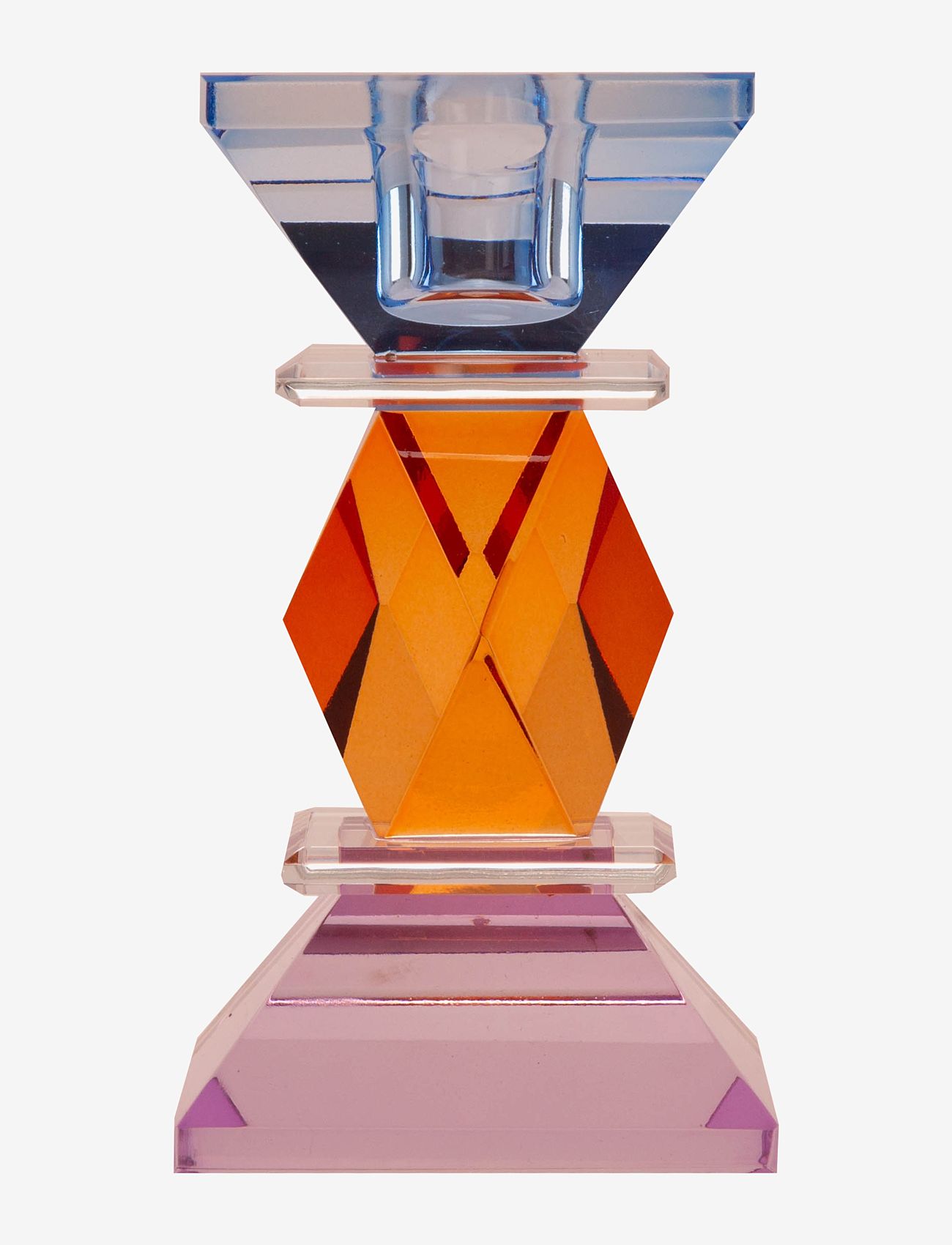C'est Bon - Crystal candle holder - lysestaker - violet/amber/cobolt - 0