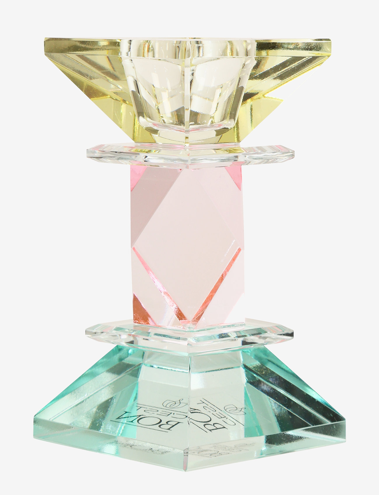 C'est Bon - Krystal lysestage - light yellow/clear/pink/light mint - 1