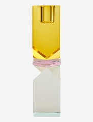 C'est Bon - Crystal candle holder - mažiausios kainos - yellow/pink/light mint - 0
