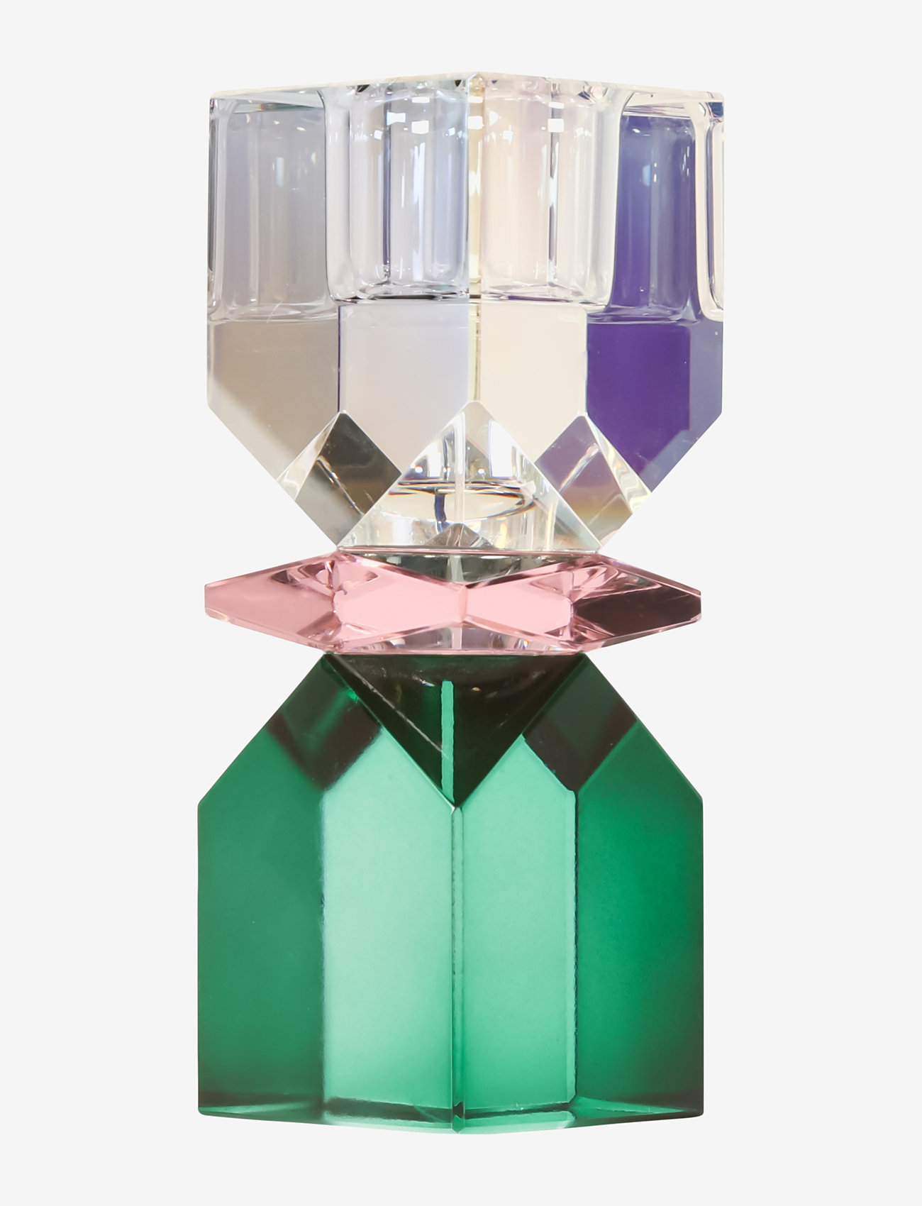 C'est Bon - Crystal candle holder - rainbow/pink/d. green - 1