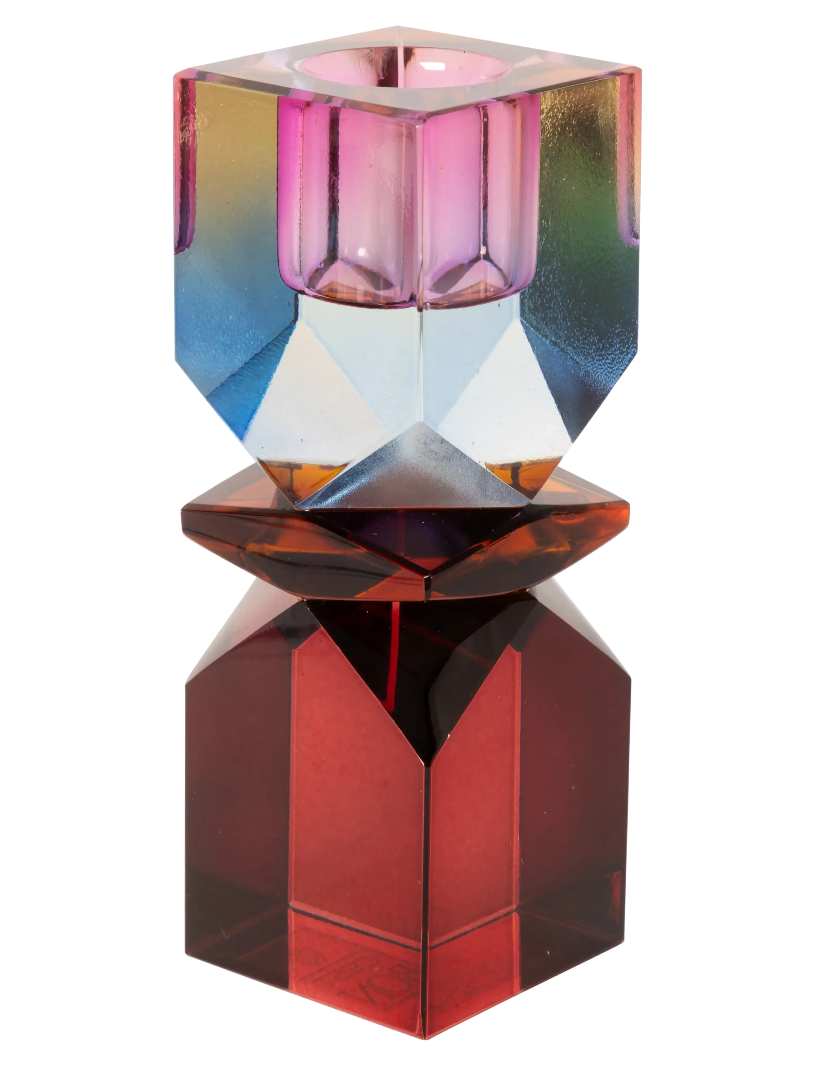 C'est Bon Crystal holder, bordeaux/amber/blue ombre, 11x4x4 - Neuheiten - BORDEAUX/AMBER/BLUE OMBRE / burgundy