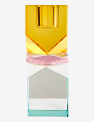 Crystal candle holder - YELLOW/PINK/LIGHT MINT
