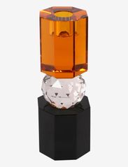 Crystal candle holder - BLACK/CLEAR/AMBER