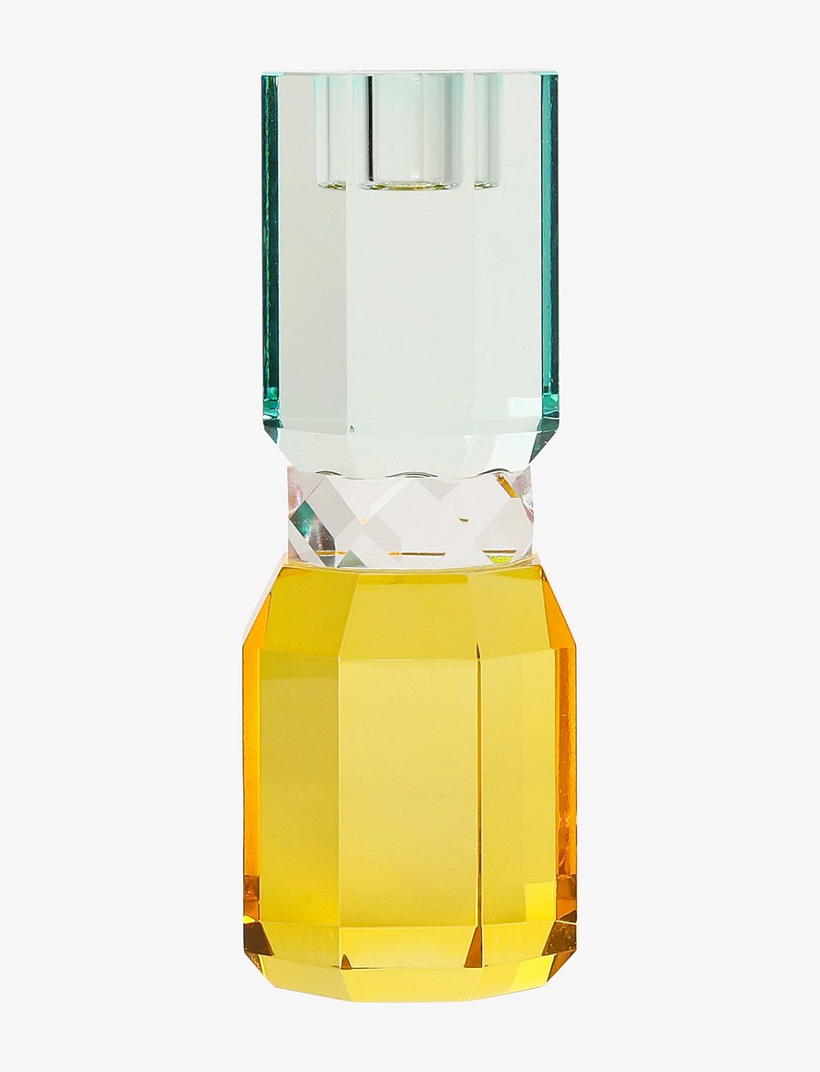 C'est Bon - Crystal candle holder - yellow/pink/light mint - 0