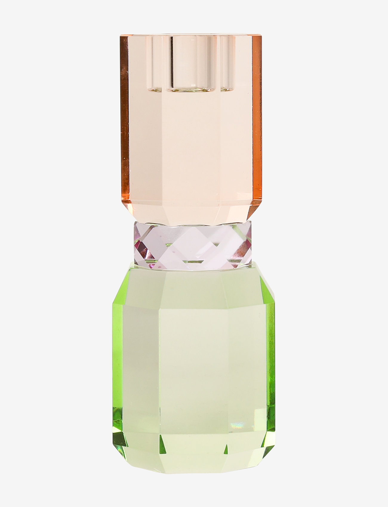 C'est Bon - Crystal candle holder - mint/violet/peach - 0