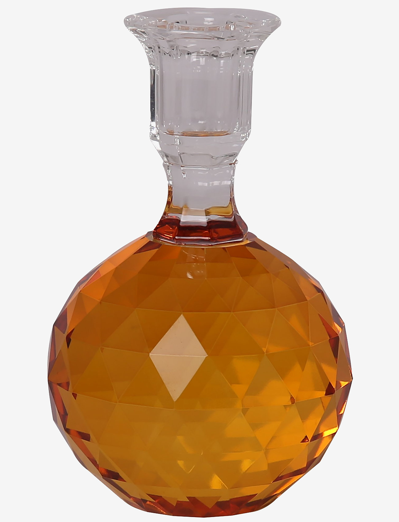 C'est Bon - Crystal candle holder - kerzenständer - amber - 0