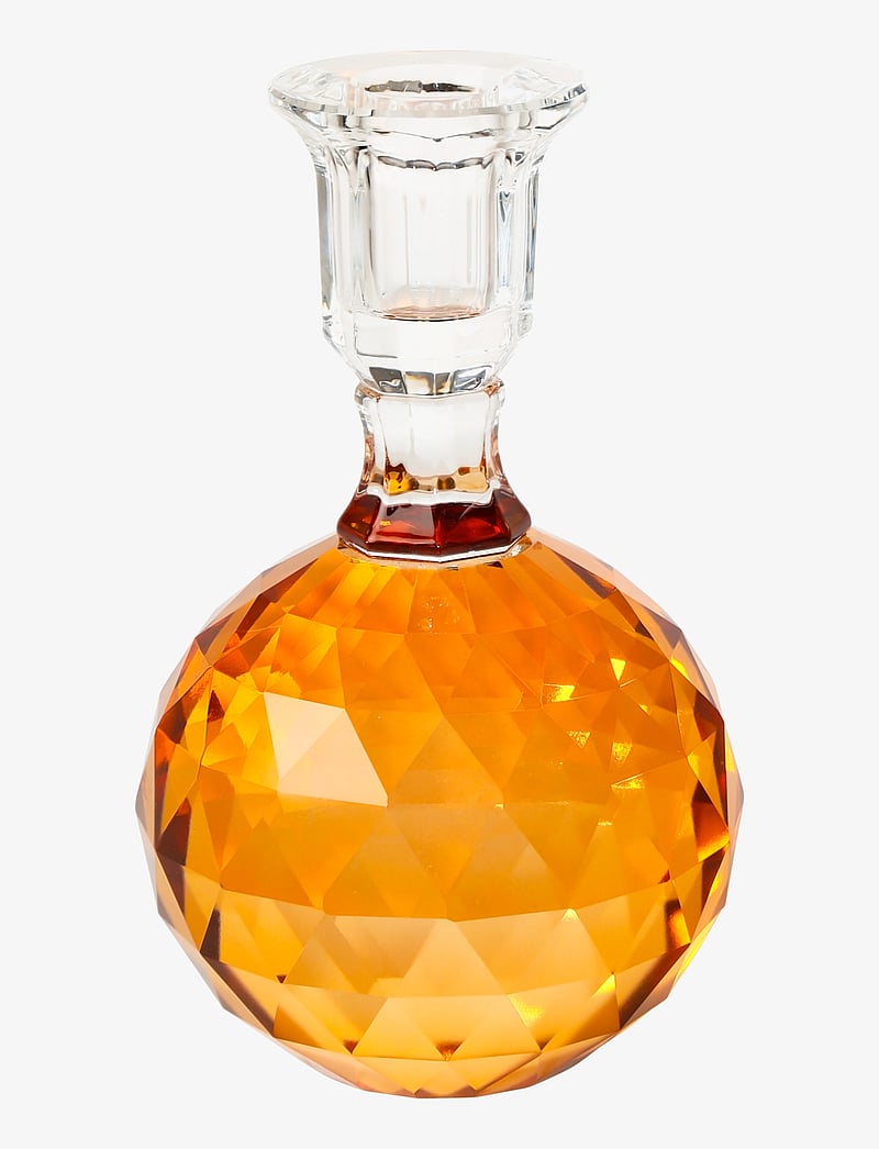 C'est Bon - Crystal candle holder - candlesticks - amber - 1