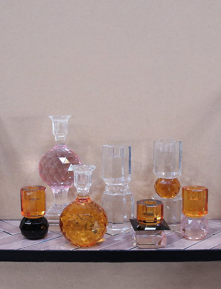 C'est Bon - Crystal candle holder - küünlajalad - pink - 1