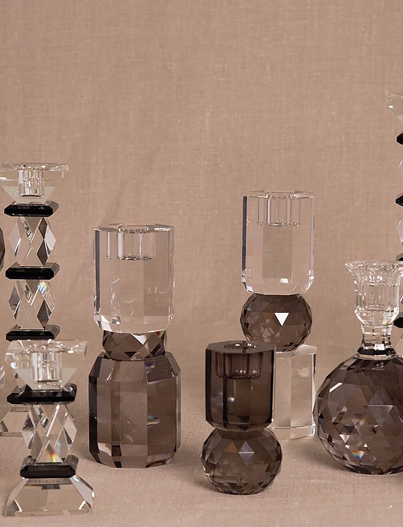 C'est Bon - Crystal candle holder - nach preis einkaufen - grey - 1