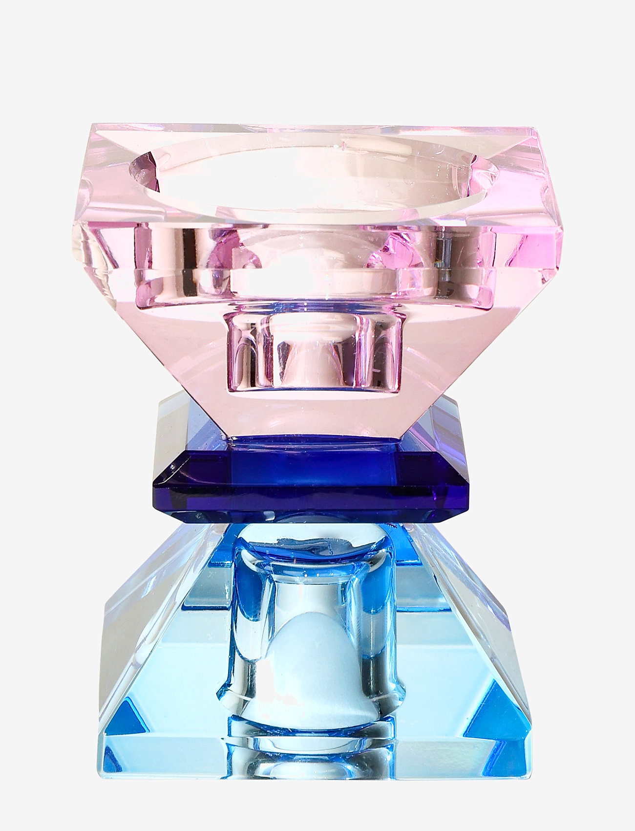 C'est Bon - Crystal candle holder - violet/blue/cobolt - 2