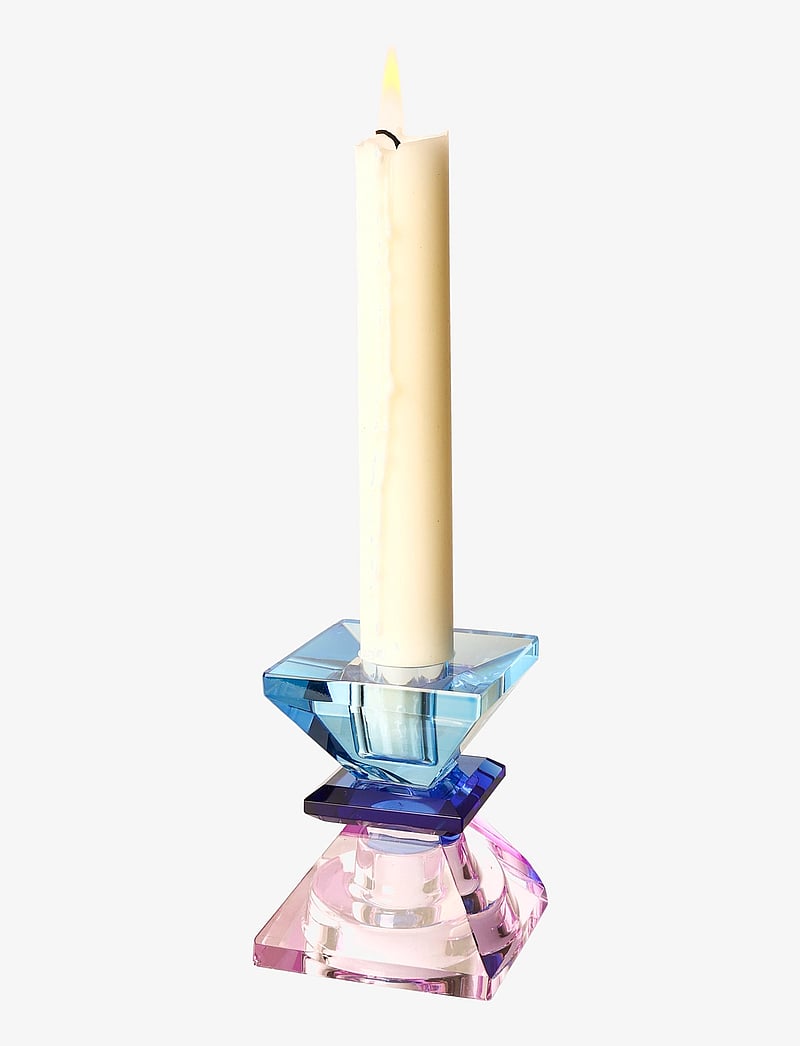 C'est Bon - Crystal candle holder - kerzenständer - violet/blue/cobolt - 4
