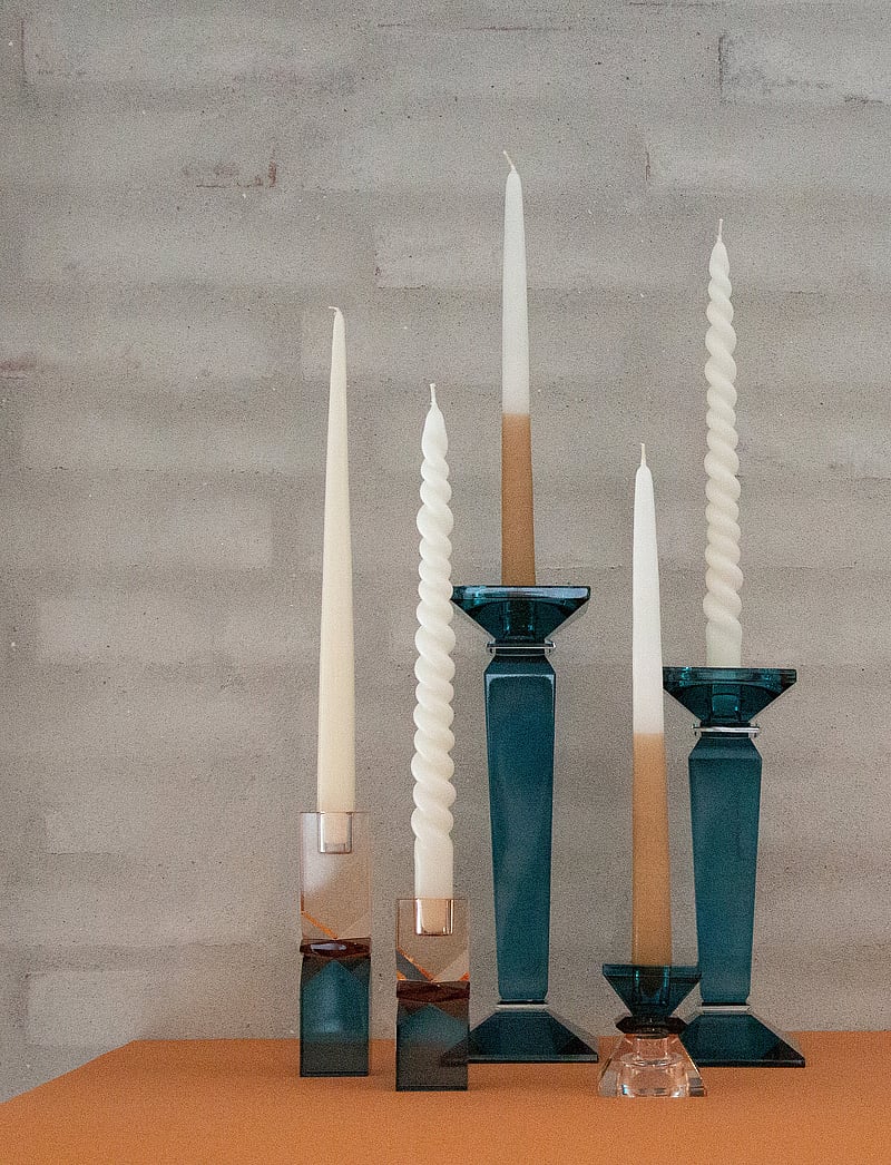 C'est Bon - Crystal candle holder - osta hinna alusel - peach/gray/blue - 4