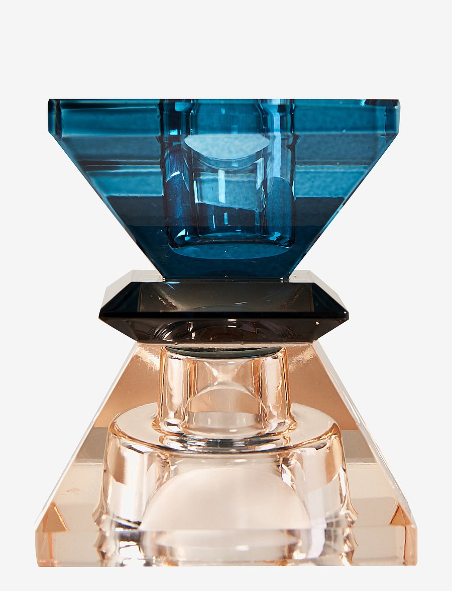 C'est Bon - Crystal candle holder - madalaimad hinnad - peach/gray/blue - 2