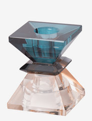 C'est Bon - Crystal candle holder - lägsta priserna - peach/gray/blue - 3