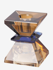 C'est Bon - Crystal candle holder - mažiausios kainos - ligth brown/blue/brown - 2