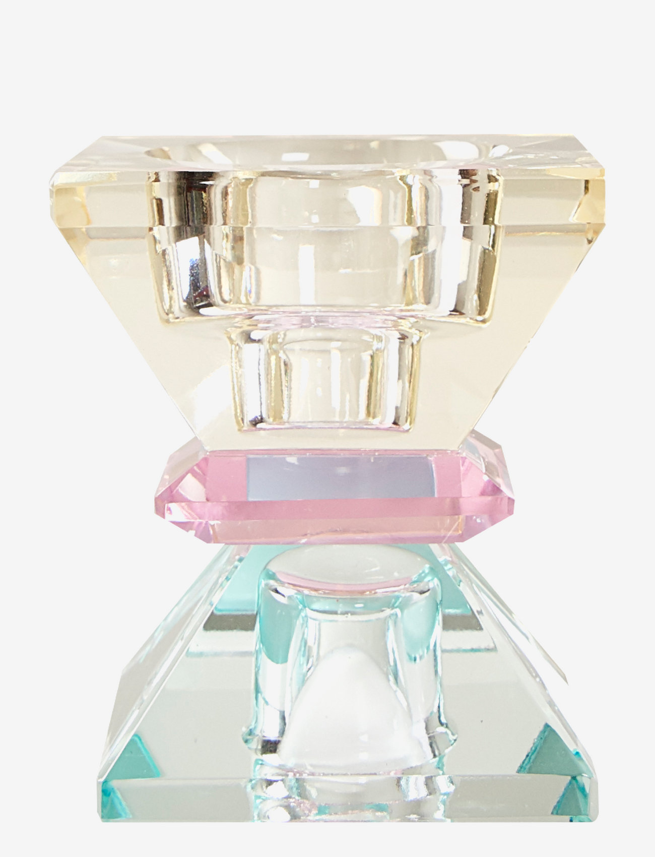 C'est Bon - Crystal candle holder - de laveste prisene - light yellow/pink/light mint - 0
