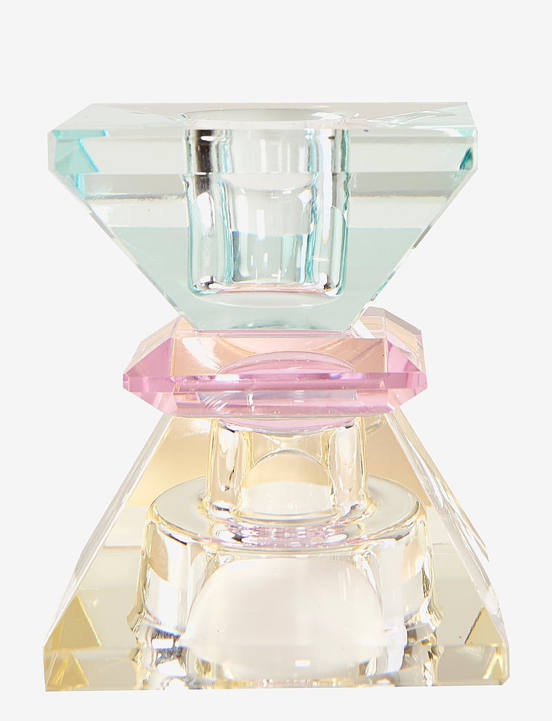 C'est Bon - Crystal candle holder - nach preis einkaufen - light yellow/pink/light mint - 1