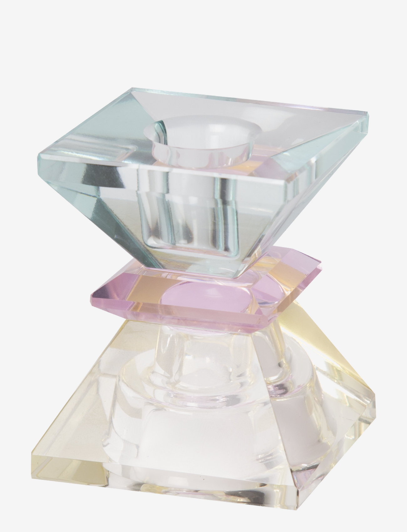 C'est Bon - Crystal candle holder - nach preis einkaufen - light yellow/pink/light mint - 2