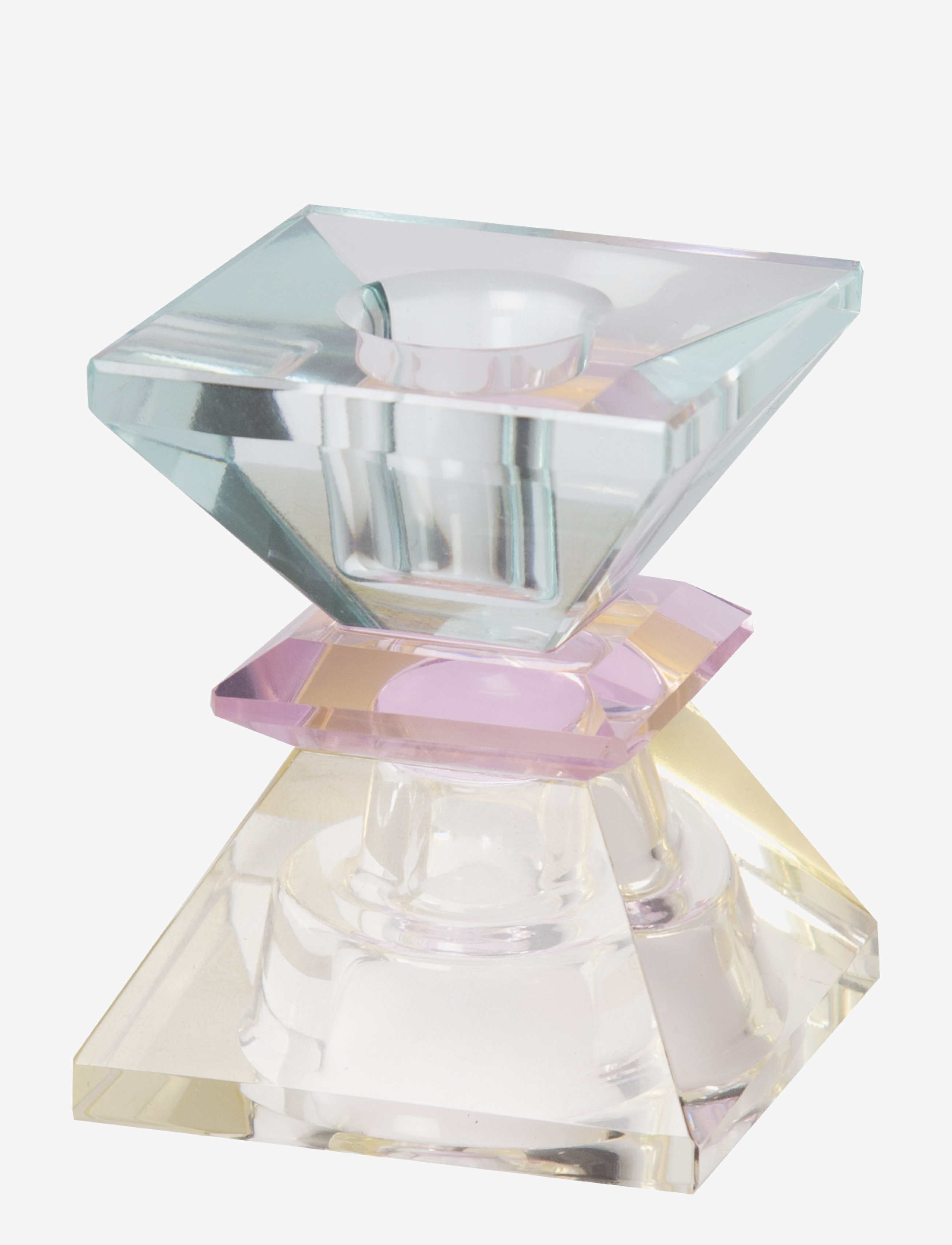C'est Bon - Crystal candle holder - svečturi - light yellow/pink/light mint - 3