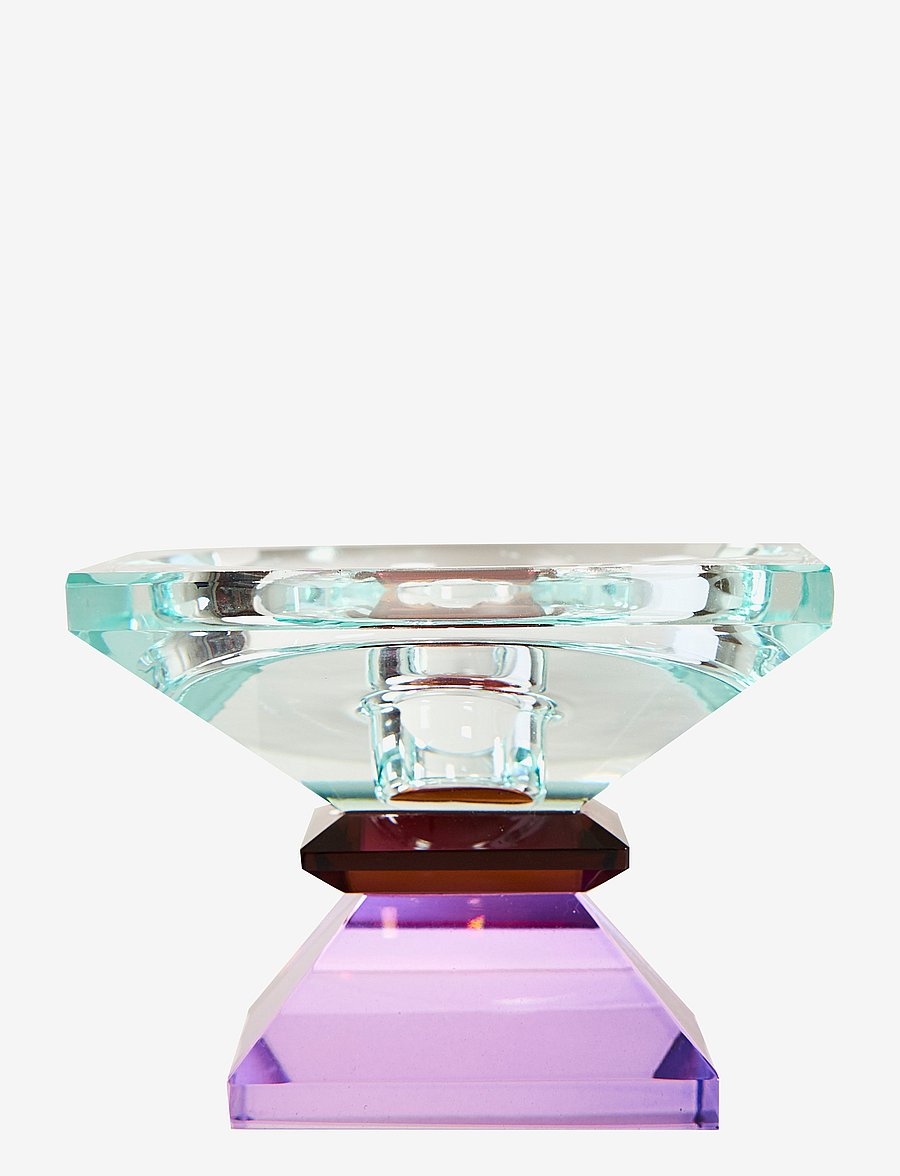C'est Bon - Crystal candle holder - küünlajalad - light mint/dark brown/violet - 1