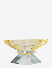 Crystal candle holder - LIGHT YELLOW/PINK/LIGHT MINT