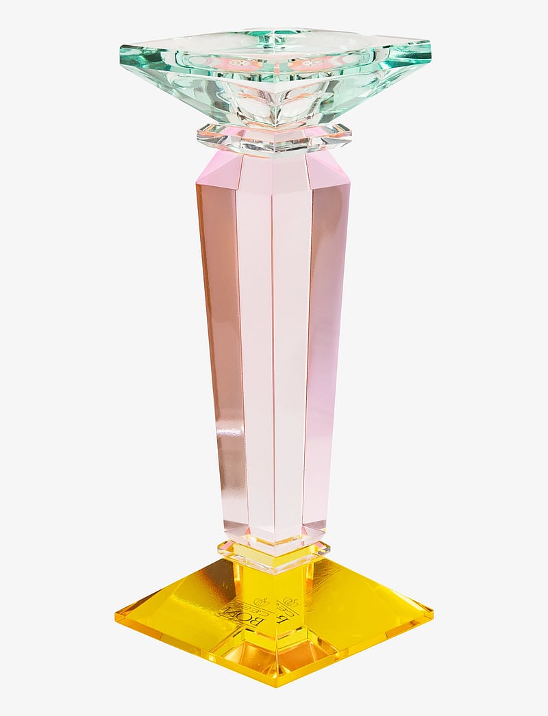 C'est Bon - Crystal candle holder - kerzenständer - yellow/pink/light mint - 0