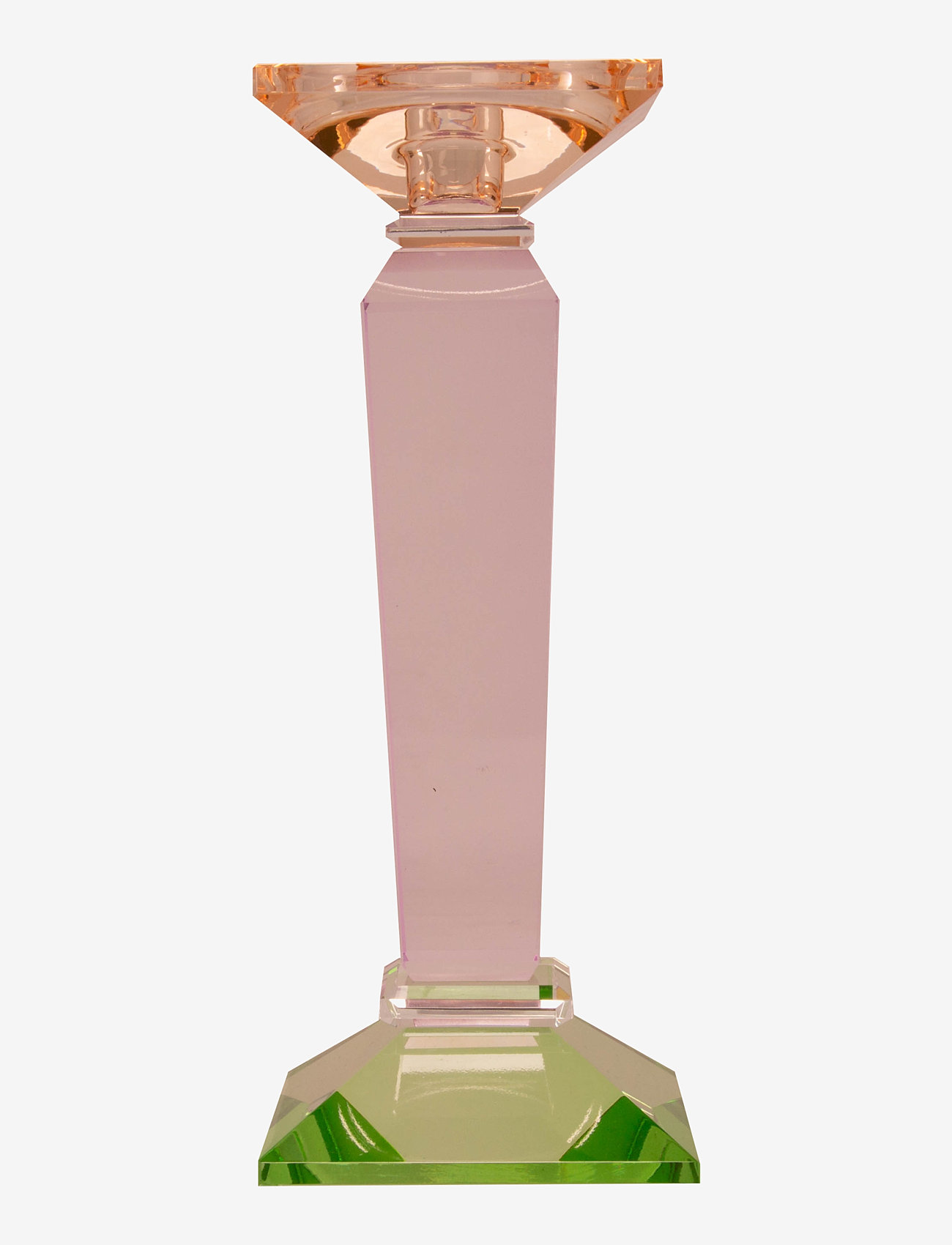 C'est Bon - Crystal candle holder - mint/violet/peach - 1