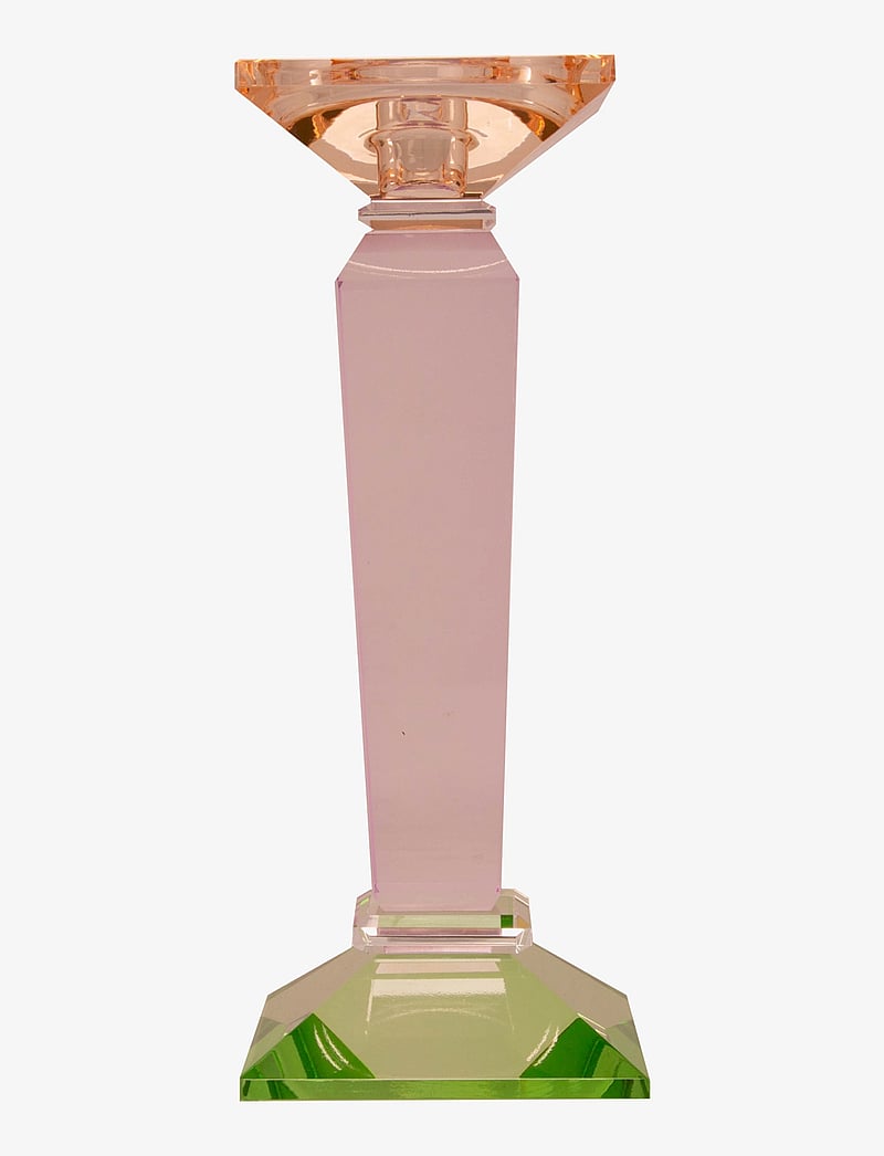 C'est Bon - Crystal candle holder - mint/violet/peach - 1