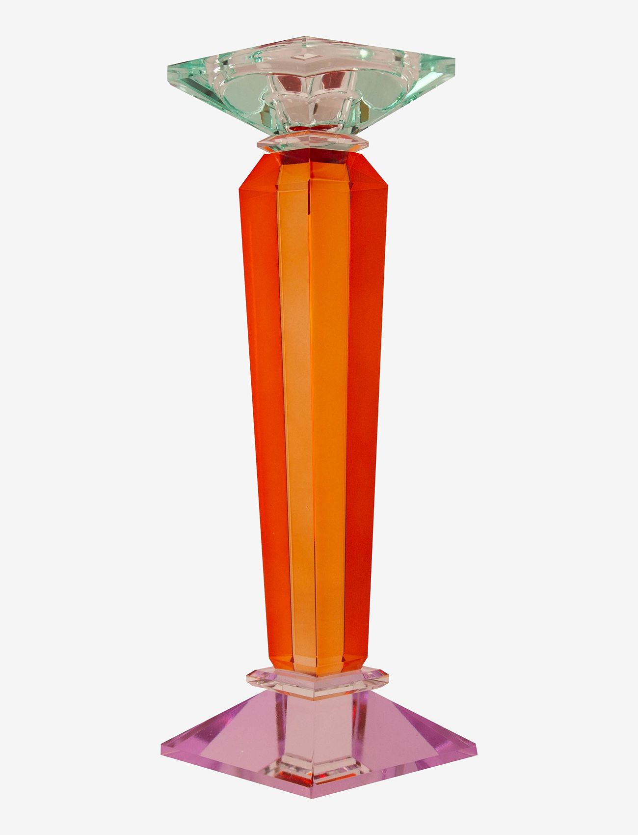 C'est Bon - Crystal candle holder - amber/light mint - 1