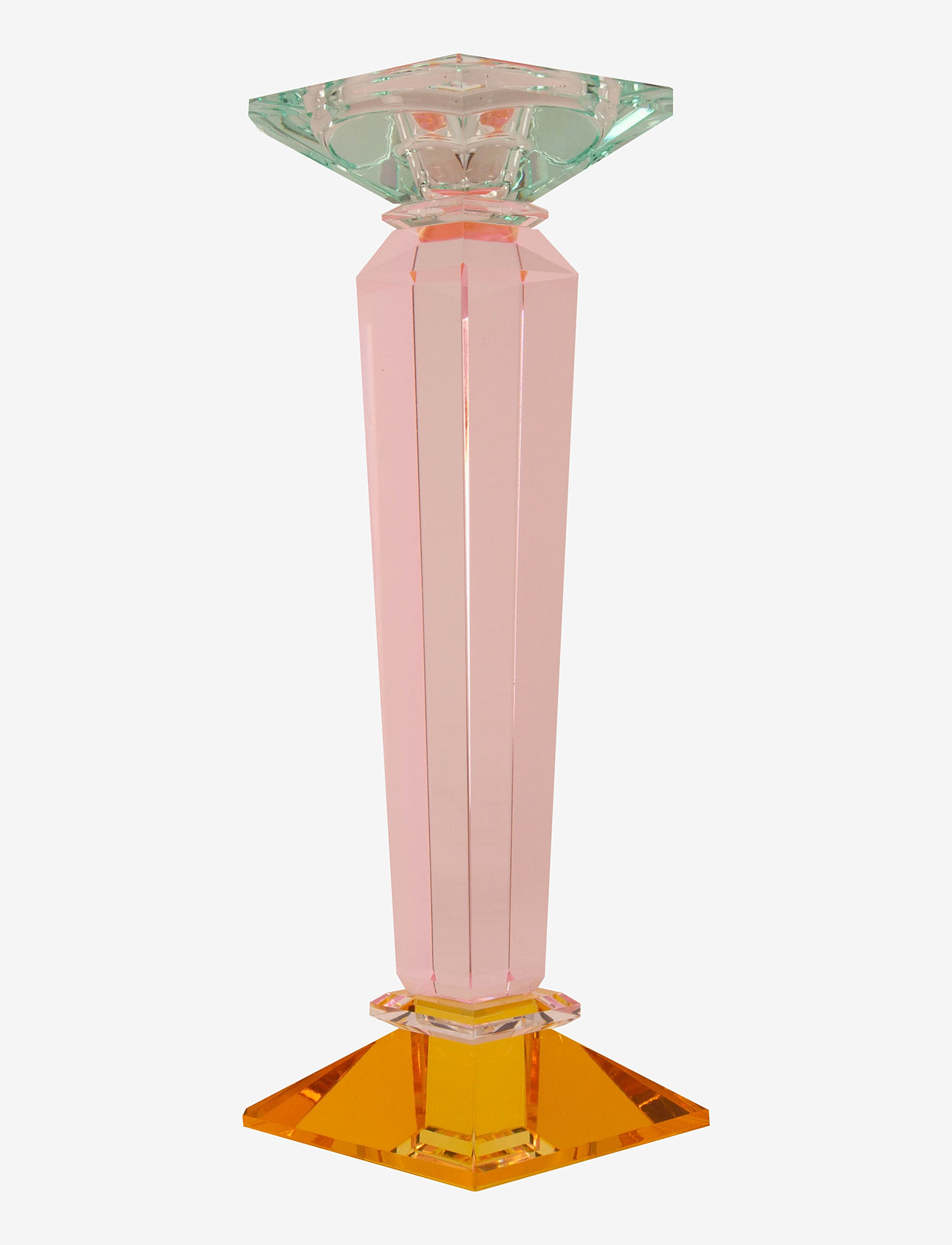 C'est Bon - Crystal candle holder - yellow/pink/light mint - 2