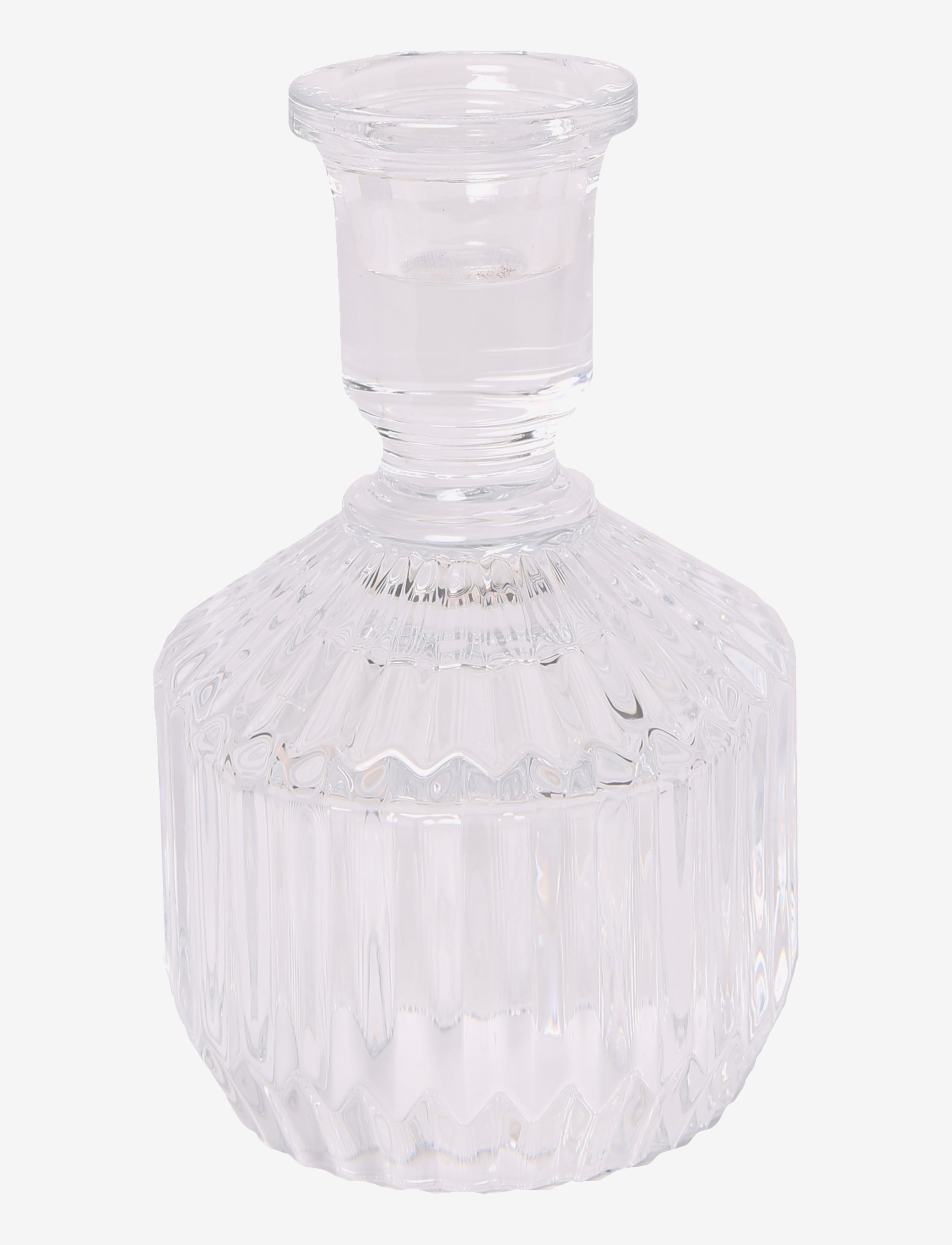 C'EST BON Glas Lysestage CLEAR - H18CM - Unisex
