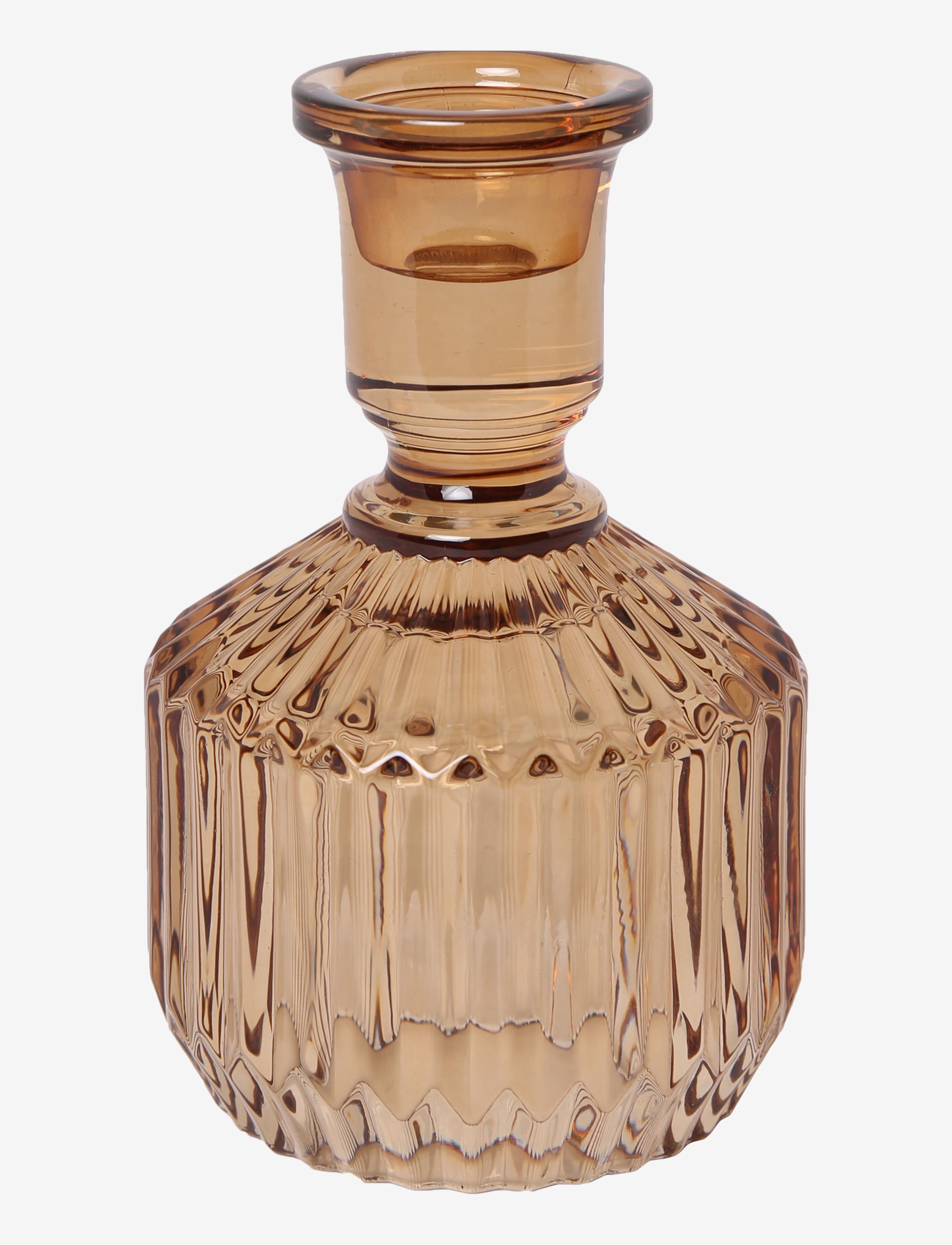 C'est Bon Glass candle holder - Dekoration - AMBER / pink/rose