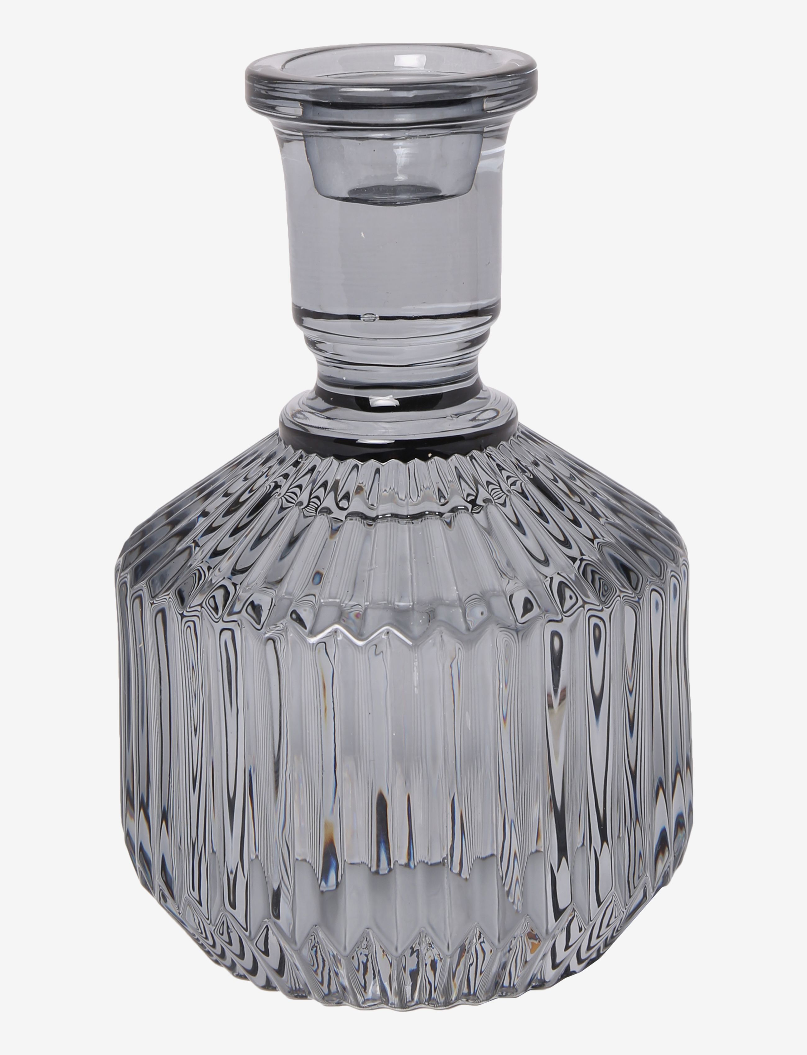 C'EST BON Glas Lysestage Grau - H18CM - Unisex